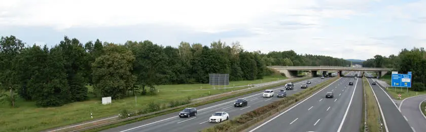 bild die nummern der autobahnen 1